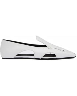 Christopher Esber Chisel Loafer Aus Leder Mit Cut-Out - Weiß