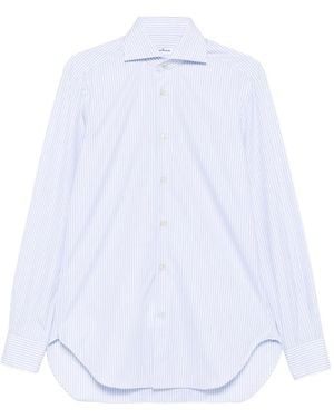 Kiton Striped Cotton Shirt - White