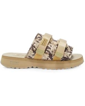 Palm Angels Quilted Flat Sandals - Metallic