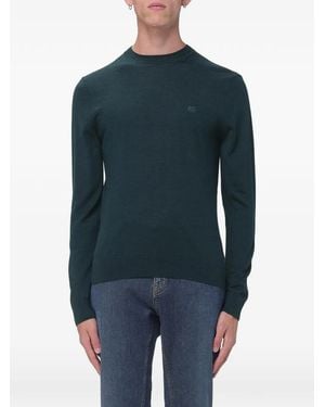 Etro Embroidered Logo Jumper - Blue