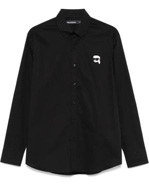KARL LAGERFELD Ikon Shirt - Black