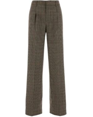 PT Torino Lola Check-Pattern Pants - Grey