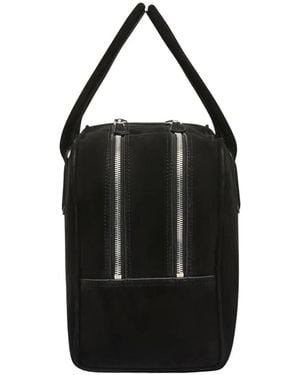 A.Emery Talbot Suede Bowling Bag - Black