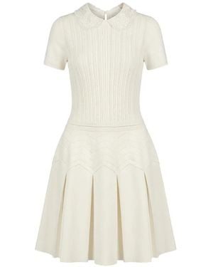 Valentino Garavani Short-Sleeves Mini Dress - White