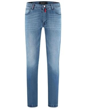 Kiton Faded Straight-Leg Jeans - Blue