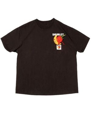 Doublet Appliqué Pocket T-Shirt - Black