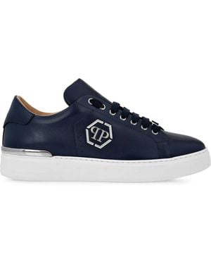 Philipp Plein ロゴプレート スニーカー - ブルー