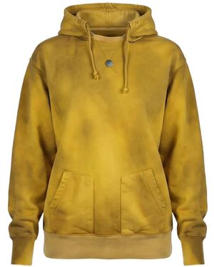 Antik Denim Double-Pocket Hoodie - Yellow