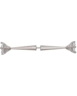 Panconesi Diamanti Spina Metallic Jewel Earrings - White