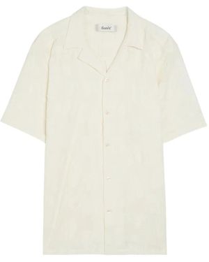 Forét Peer Jacquard Short-Sleeve Shirt - White