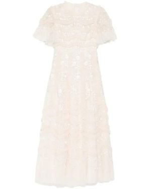 Needle & Thread Gianna Ankle Gown - White