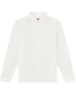 DIESEL S-Simply-Gsbg Striped Shirt - White