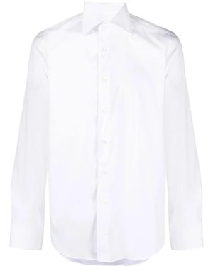 Canali Button-Down Fitted Shirt - White