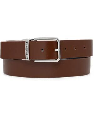 Trussardi Reversible Logo-Engraved Belt - Brown