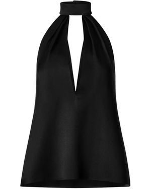 Il Volo Top Con Cuello Halter - Negro