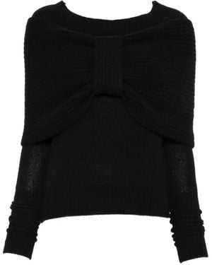 Ermanno Scervino Kaschmirpullover Mit Schleifendetail - Schwarz