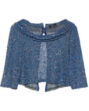Fely Campo Sequin Embellished Blouse - Blue
