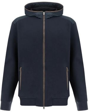 Paul & Shark X‑Soft Zip‑Up Hoodie - Blue