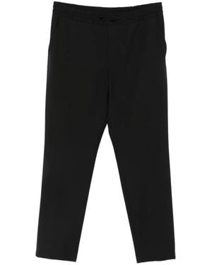 BOSS Drawstring Elasticated-Waist Pants - Black
