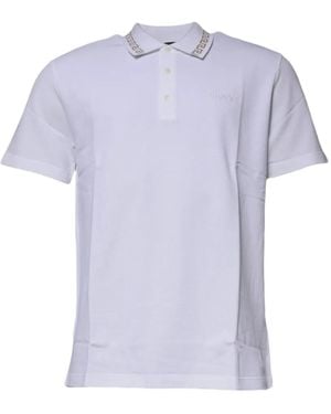 Versace Greca-Collar Polo Shirt - Purple