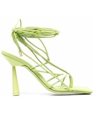 Gia Borghini Strap-Detail Open-Toe Sandals - Green