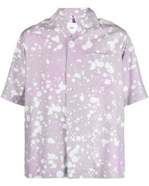 OAMC Chemise Kurt À Effet Taches De Peinture - Violet