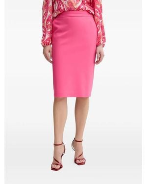Morgan Pencil Midi Skirt - Pink