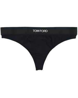 Tom Ford Tanga Con Logo - Nero