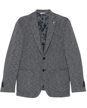 Manuel Ritz Patterned Blazer - Gray
