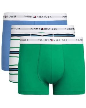 Tommy Hilfiger Logo-Waistband Boxers (Pack Of Three) - Green