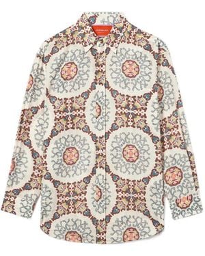 La DoubleJ Blouse À Imprimé Peau De Serpent - Blanc