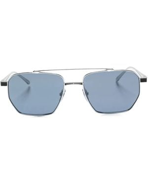 Leisure Society Prism Geometric-Frame Sunglasses - Blue