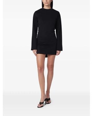 Aliita Gerafftes Kleid - Schwarz