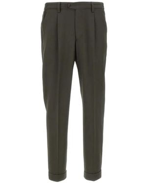 Devore Pantalon Plissé À Design Texturé - Gris