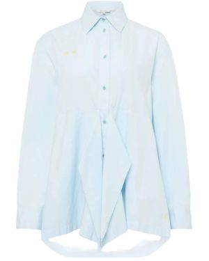 JW Anderson ラッフル シャツ - ブルー