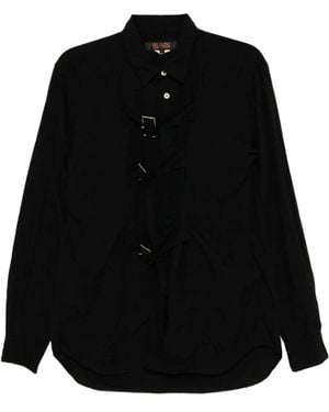COMME DES GARÇON BLACK Double-Buckle Shirt - Black