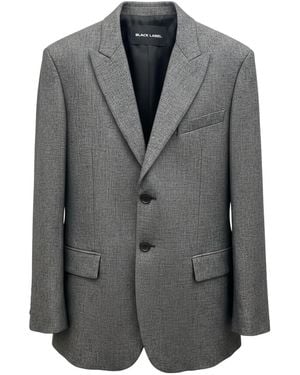 Rundholz Black Label Single-Breasted Peaked-Lapel Blazer - Gray