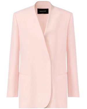 Fabiana Filippi Belted Wrap-Style Blazer - Pink