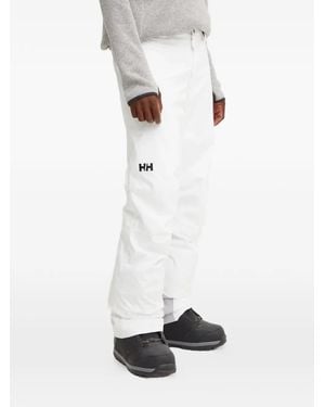 Helly Hansen Pantalones De Esquí Con Detalle Del Logo - Blanco