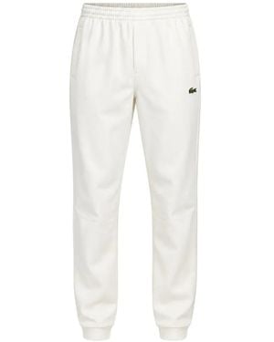 Lacoste Pantalon De Jogging À Patch Logo - White