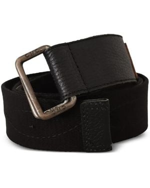 CoSTUME NATIONAL Ducati Leather-Trim Belt - Black