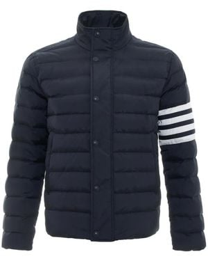 Thom Browne 4-Bar Quilted Jacket - Blue