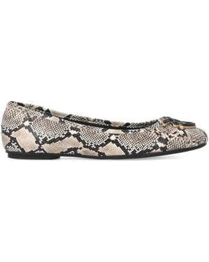 Pinko Ballerinas With Python Print And Love Birds Logo - Multicolour