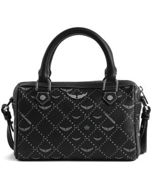 Zadig & Voltaire Monogram Xs Sunny Vibe Cross Body Bag - Black