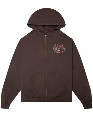 One Of These Days Valley Riders Zip-Up Hoodie - Brown