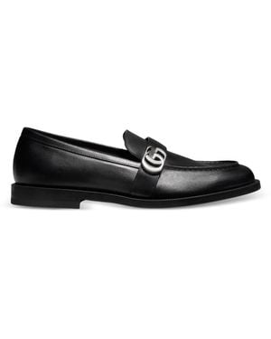 Gucci Loafers With Double G - Black