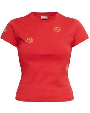 KENZO Floral-Embroidered T-Shirt