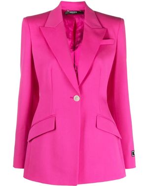 Versace Informal Jacket Responsible Wool Tailoring Fabric Clothing - Pink