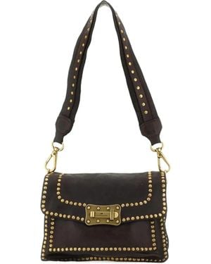 Campomaggi Agnese Studded Shoulder Bag - Black