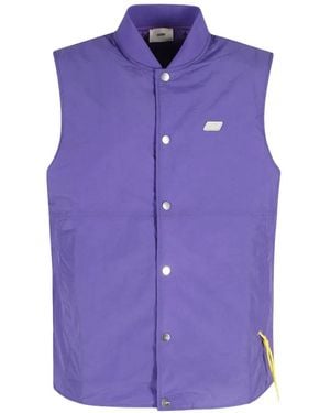 Autry Press-Stud Fastening Vest - Purple